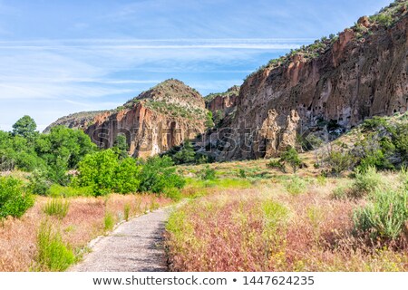Stok fotoğraf: Bandelier National Monument New Mexico Native American Cliff Dwe