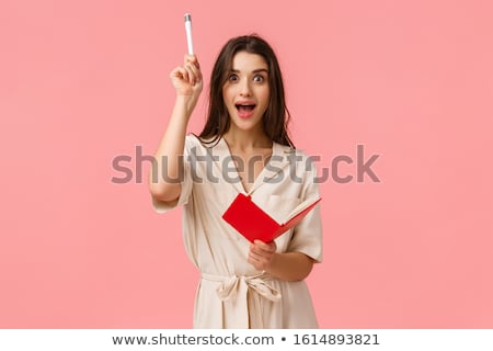 Stock photo: Beautiful Woman Model Posing In Luxuriant Dress In The Studio