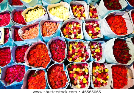 Stock photo: Colorful Flowers At The Flowermarket