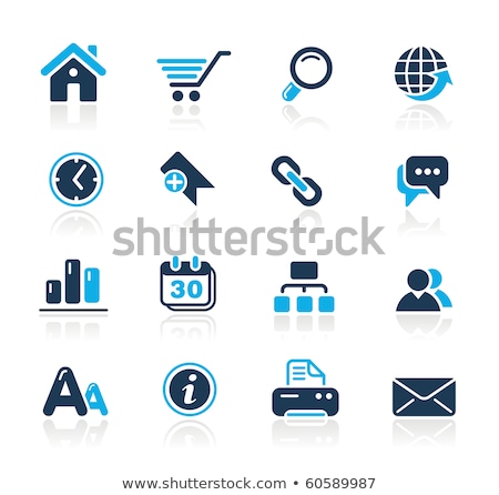 Graph Blue Vector Icon Button Foto d'archivio © Palsur