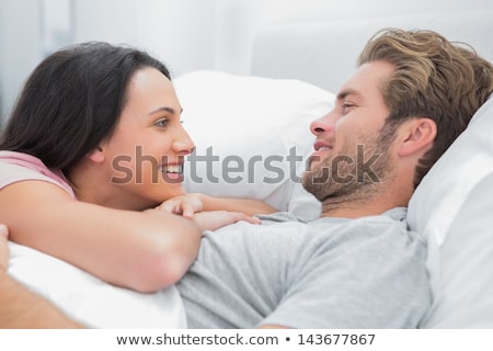 Stock foto: Man And Woman In Bedroom