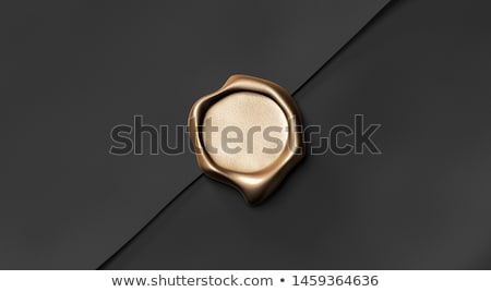 [[stock_photo]]: Black Envelope With Seal Wax And Blank Stamp 3d Rendering