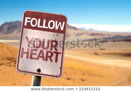 Stockfoto: Follow Your Intuition Inspiration Quote Concept