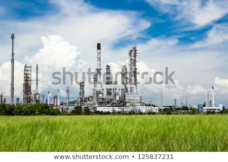 Plant Pipe With Smoke Against Blue Sky ストックフォト © Tungphoto