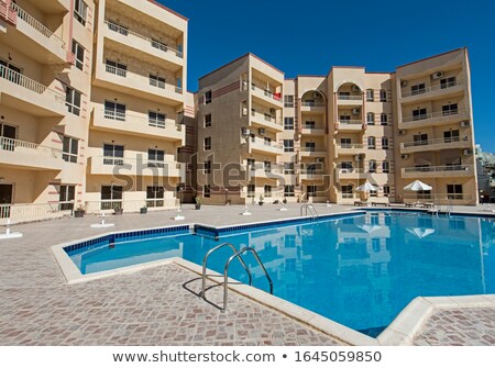 Stok fotoğraf: Large Swimming Pool In The Hotel Complex