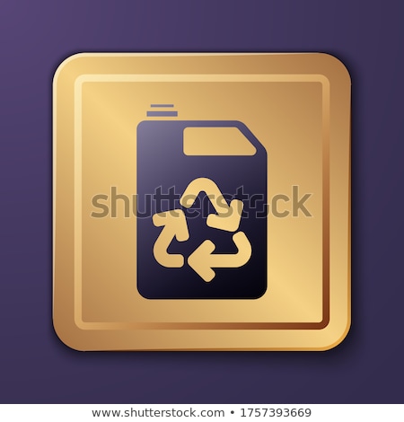 ストックフォト: Eco Friendly Purple Vector Icon Button