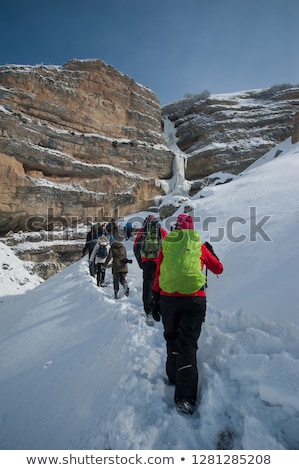 Stock fotó: Winter Mountains In Gusar Region Of Azerbaijan