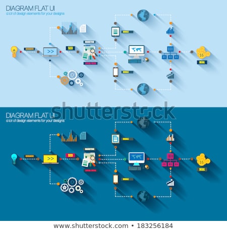 Foto stock: Seo Cloud Computing Diagram Network