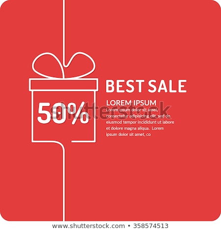 Сток-фото: Best Gift Ideas Discount Sale Poster Original Concept Vector Illustration