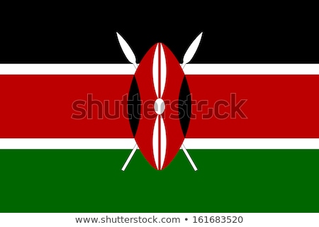 Stok fotoğraf: Kenya Flag Vector Illustration