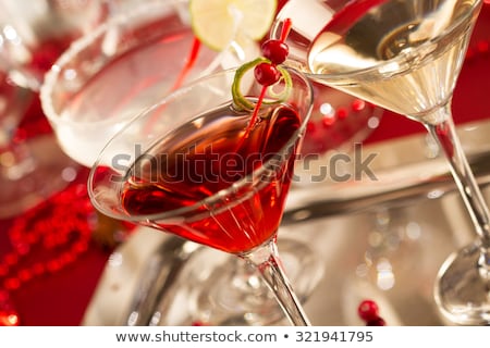 Stock fotó: Cranberry Margarita Cocktail Christmas Drink