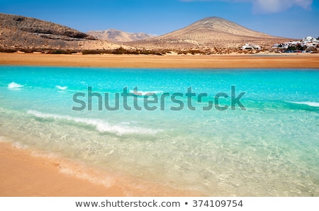 Сток-фото: White Sand Beach In Fuerteventura Canary Islands Spain