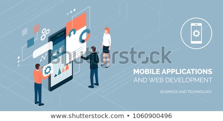 Foto stock: Website And Mobile App Development