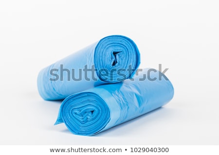 Stok fotoğraf: Roll Of Blue Garbage Bags