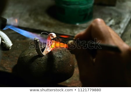 Stock photo: Jeweler Working On Ring