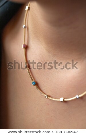 Сток-фото: Close Up Detail Of A Beautiful Necklace In Glamour Shot