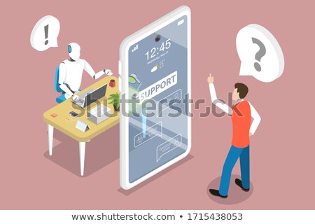 Stock foto: Chatbot Sales Funnel Flat Isometric Vector Concept