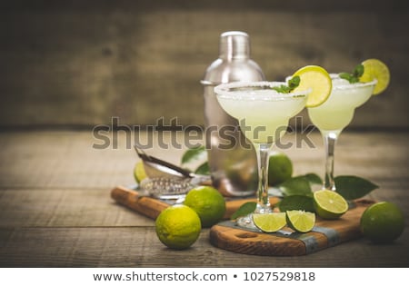 Stock photo: Margarita Cocktail With Lime And Ice