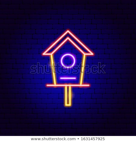 [[stock_photo]]: Bird House Neon Sign