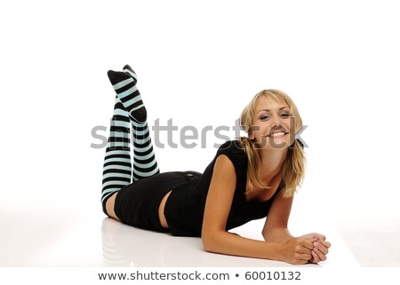 Appealing Blond Girl In Stockings ストックフォト © VojtechVlk