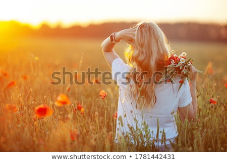 Сток-фото: Pretty Blonde Woman In Elegance Fashionable Dress