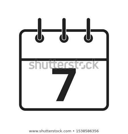 Stock photo: Icon Calendar Spiral 7