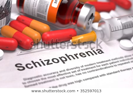 Foto stock: Schizophrenia Diagnosis Medical Concept 3d Render