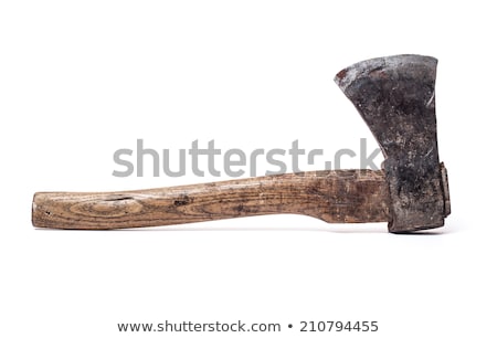 Foto stock: Axe Isolated On White