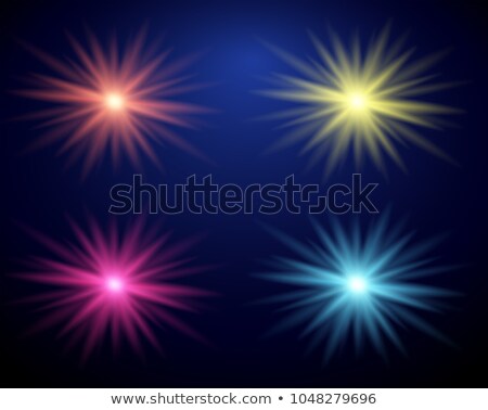 Stok fotoğraf: Four Different Colors Of Beamlight