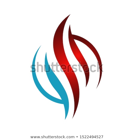 ストックフォト: Heating And Cooling - Logo Design