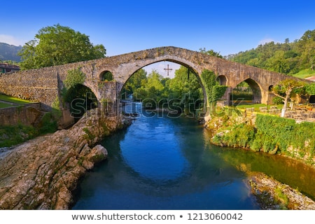 Stock photo: Cangas De Onis Roman Bridge In Asturias Spain