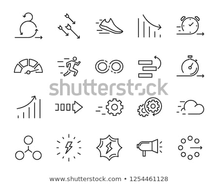 Stok fotoğraf: Box Container With Arrow Agile Element Vector Icon