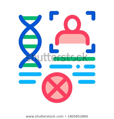 Foto stock: Rebuttal Paternity File Icon Outline Illustration