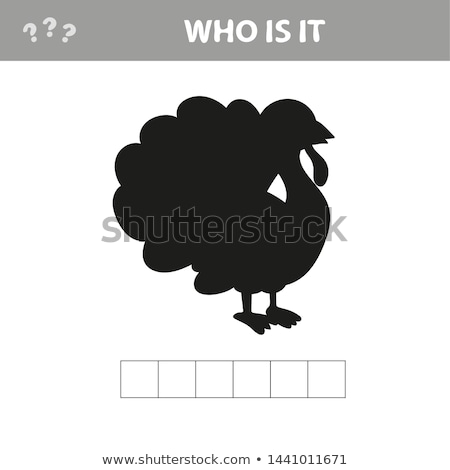Zdjęcia stock: Who Is It - Shadow Image Educational Games For Kids Crossword Puzzle