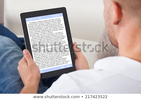 Foto stock: Portable Modern E Book Reader