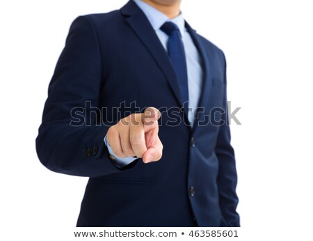 Stock photo: Male Executive Touches Sensor