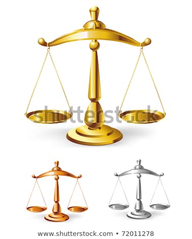 Vector Set Of Gold And Silver Scales Of Justice Stock photo © Kraska