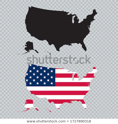 [[stock_photo]]: Usa Flag In Map Silhouette Illustration