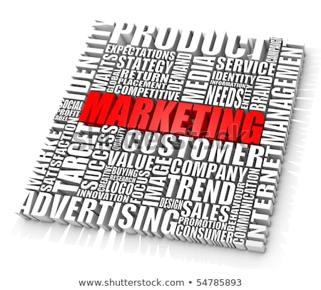 Foto d'archivio: Group Of Marketing Related Words Part Of A Series Of Business C