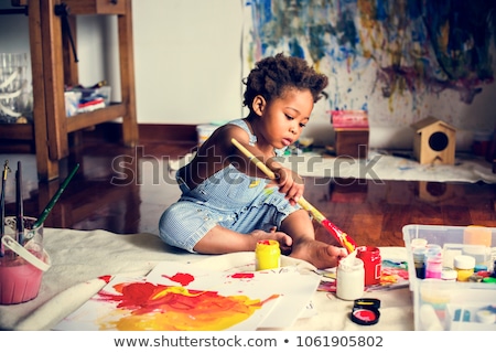Stock photo: Painting Child