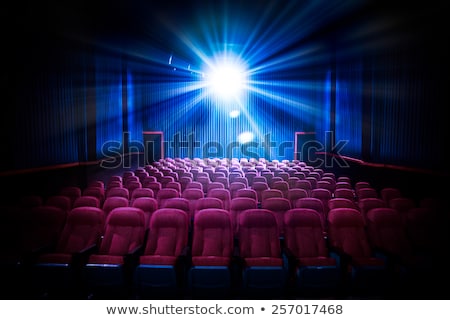 Foto stock: Cinema Projector With Empty Seats