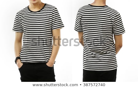 Stock photo: Front Of The Clean Striped T Shirts Polo