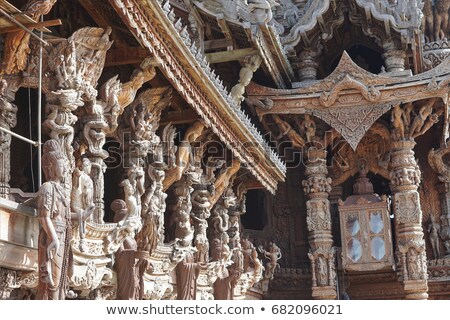 Stock photo: Sanctuary Of Truth In Thailand Pattaya July 2017