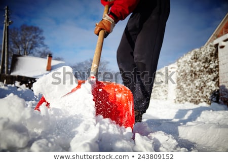 [[stock_photo]]: Red Snow Shovel