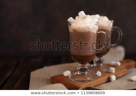 Imagine de stoc: Homemade Dark Hot Chocolate With Marshmallows