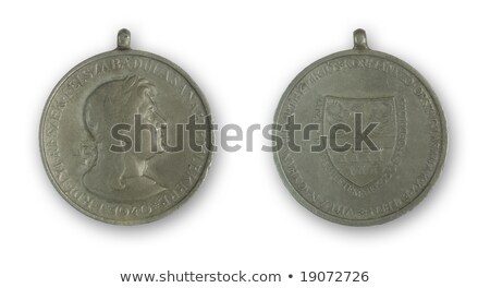 Ancient Circular Medal From 1940 Stockfoto © ojal