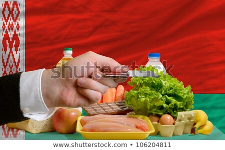 Buying Groceries With Credit Card In Belarus Stock foto © vepar5