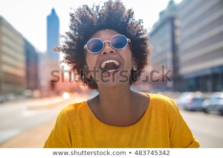 Stock photo: Outdoor Portrait Of A Teenage Black Girl - African People