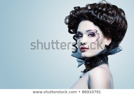 Stockfoto: Woman Vampire Isolated On The Background