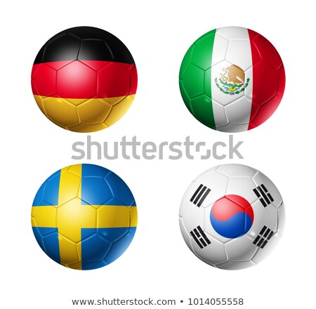 South Korea Soccer Ball Foto stock © Daboost